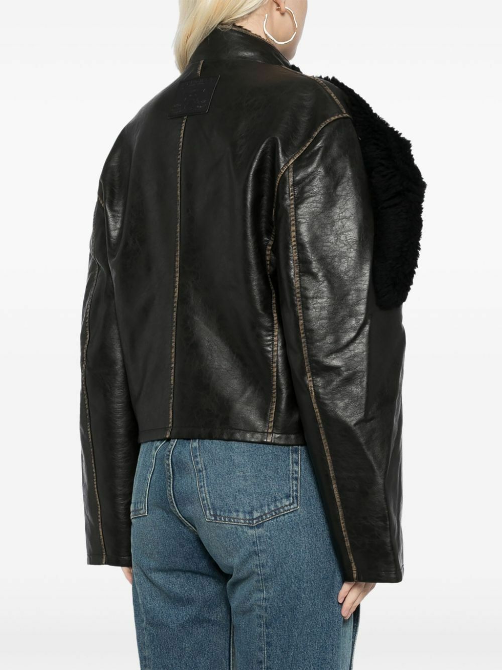 Y/Project Cropped Biker Jacket Y/Project