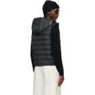Moncler Black Marseillan Hooded Down Vest
