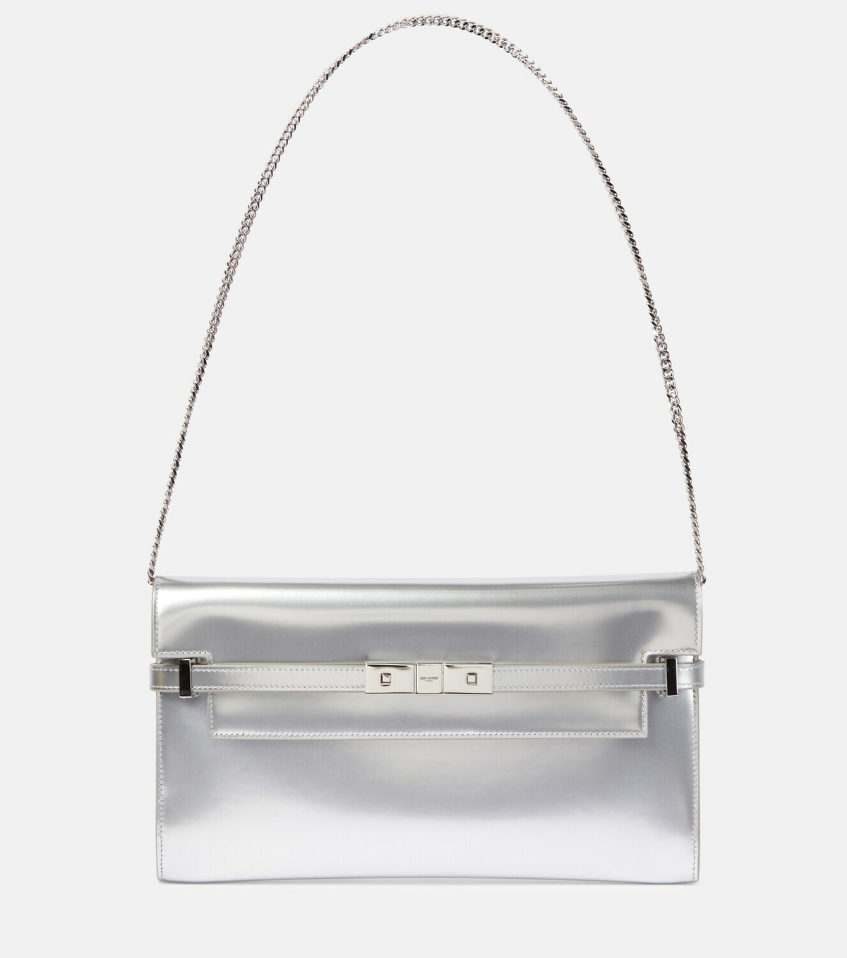 Saint Laurent - Manhattan metallic leather shoulder bag Saint Laurent