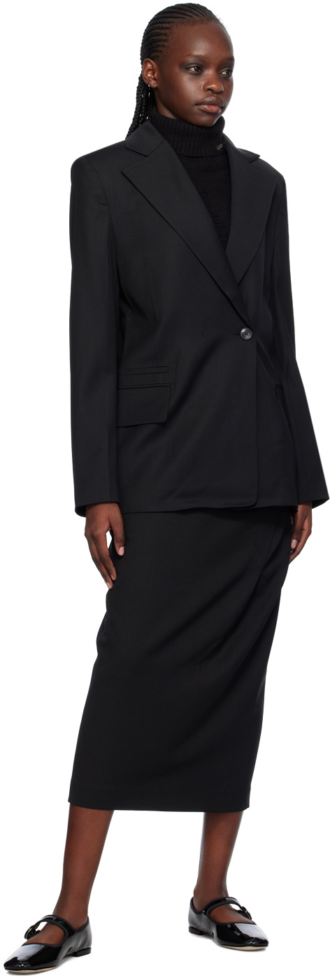 lesugiatelier Black Layered Maxi Skirt