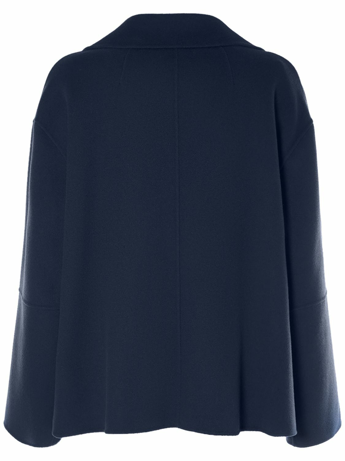 S MAX MARA Cape Wool Double Breasted Jacket S Max Mara