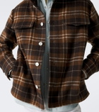 Umit Benan St. Moritz plaid cashmere overshirt