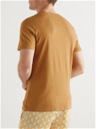 Frescobol Carioca - Lucio Cotton and Linen-Blend Jersey T-Shirt - Yellow