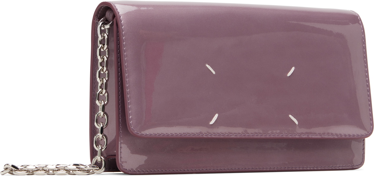 Maison Margiela Pink Four Stitches Chain Wallet Bag