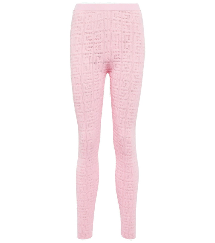 Photo: Givenchy - 4G jacquard-knit leggings
