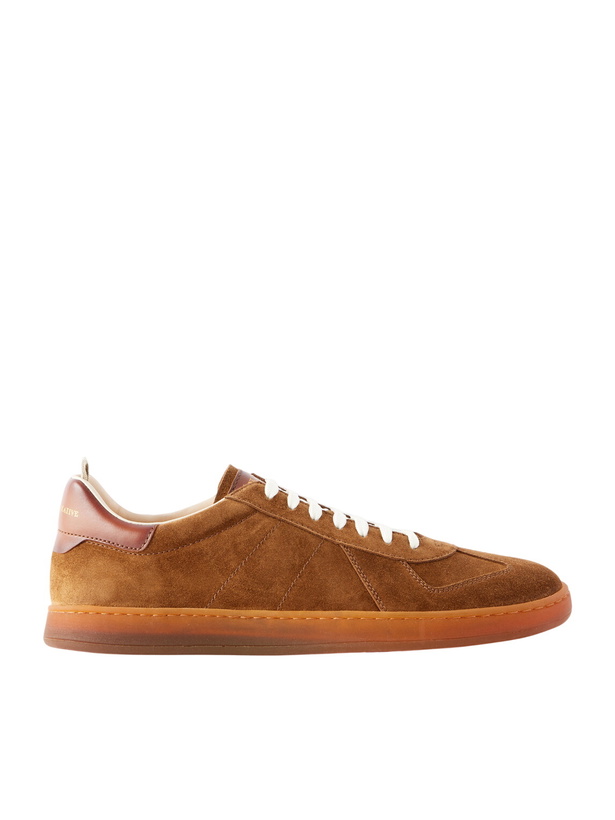 Photo: Officine Creative - Militia 002 Leather-Trimmed Suede Sneakers - Brown
