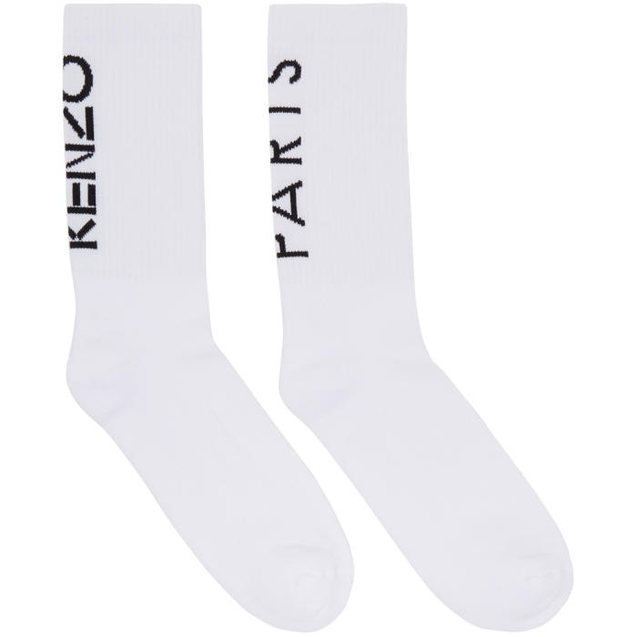 Photo: Kenzo White Logo Sport Socks 
