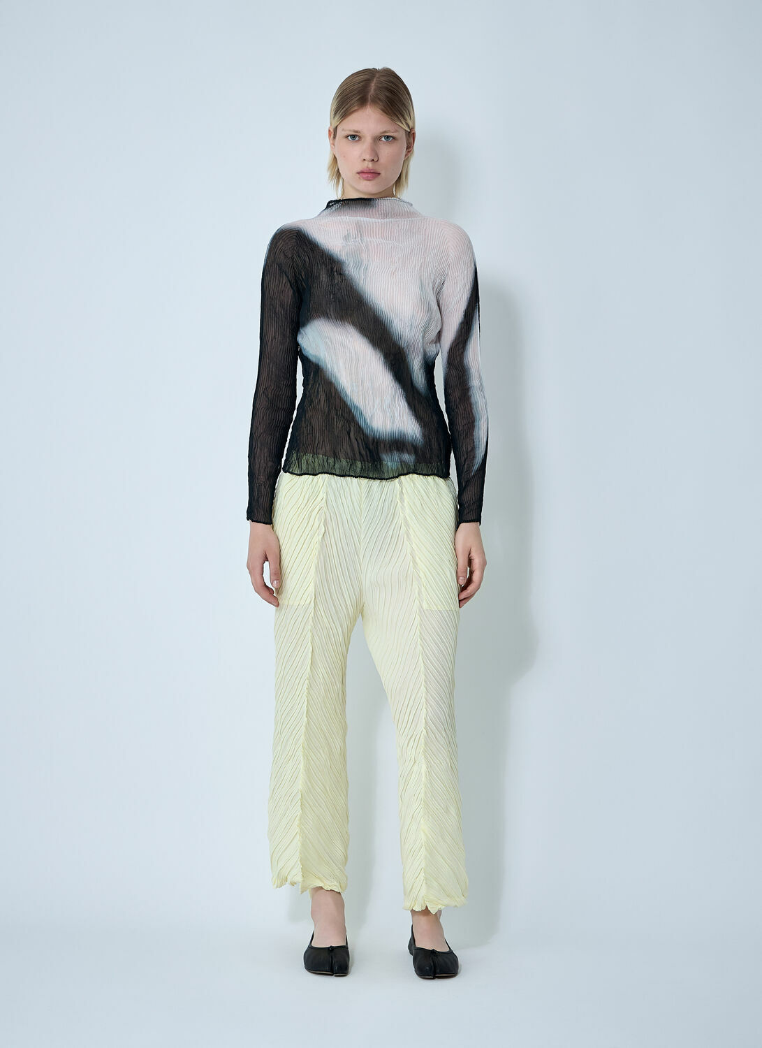 Issey Miyake Wrinkled And Twisted Pants