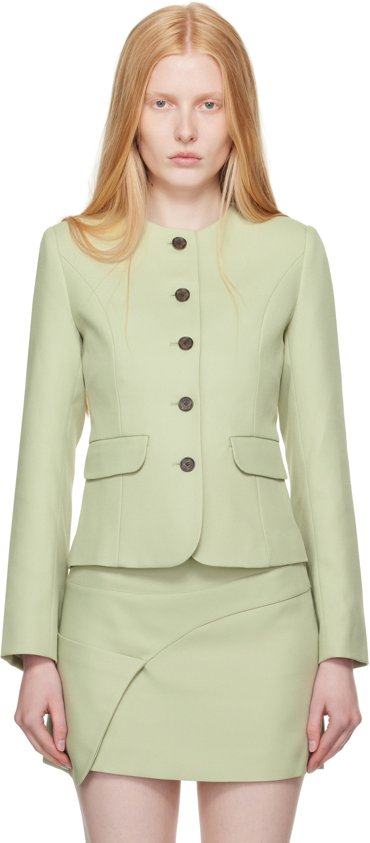 Sandy Liang Black Gwen Blazer Sandy Liang