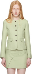 Sandy Liang Green Agnes Blazer