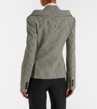 McQueen Gingham layered blazer