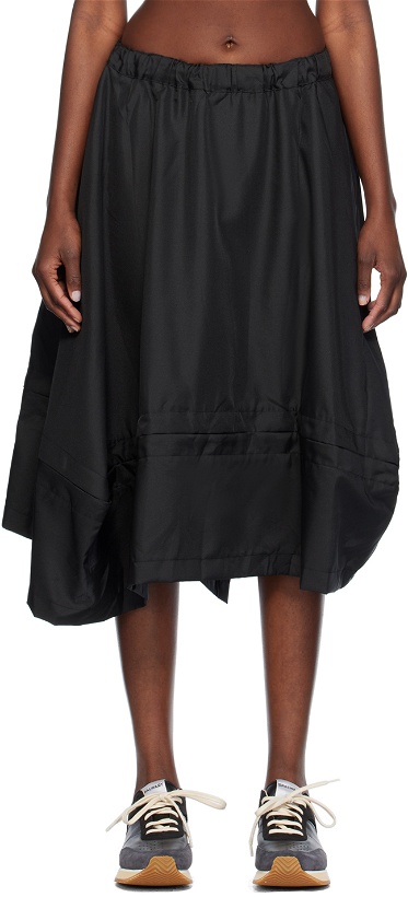 Photo: Comme des Garçons Comme des Garçons Black Pleated Midi Skirt