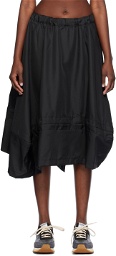 Comme des Garçons Comme des Garçons Black Pleated Midi Skirt