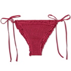 Frankies Bikinis Women's Tiana Bikini Bottom in Bordeaux