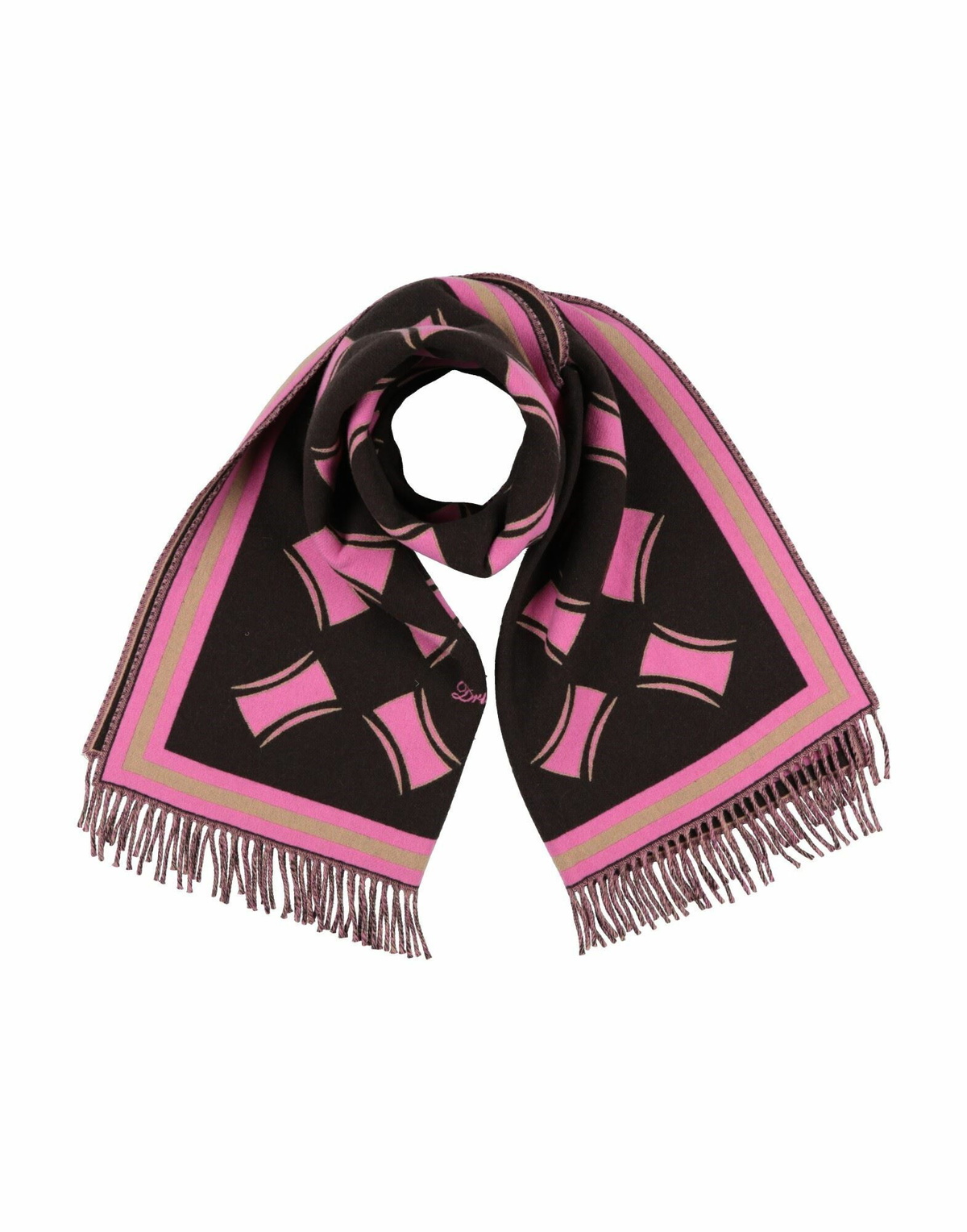 Drumohr Womens Scarf in Pink