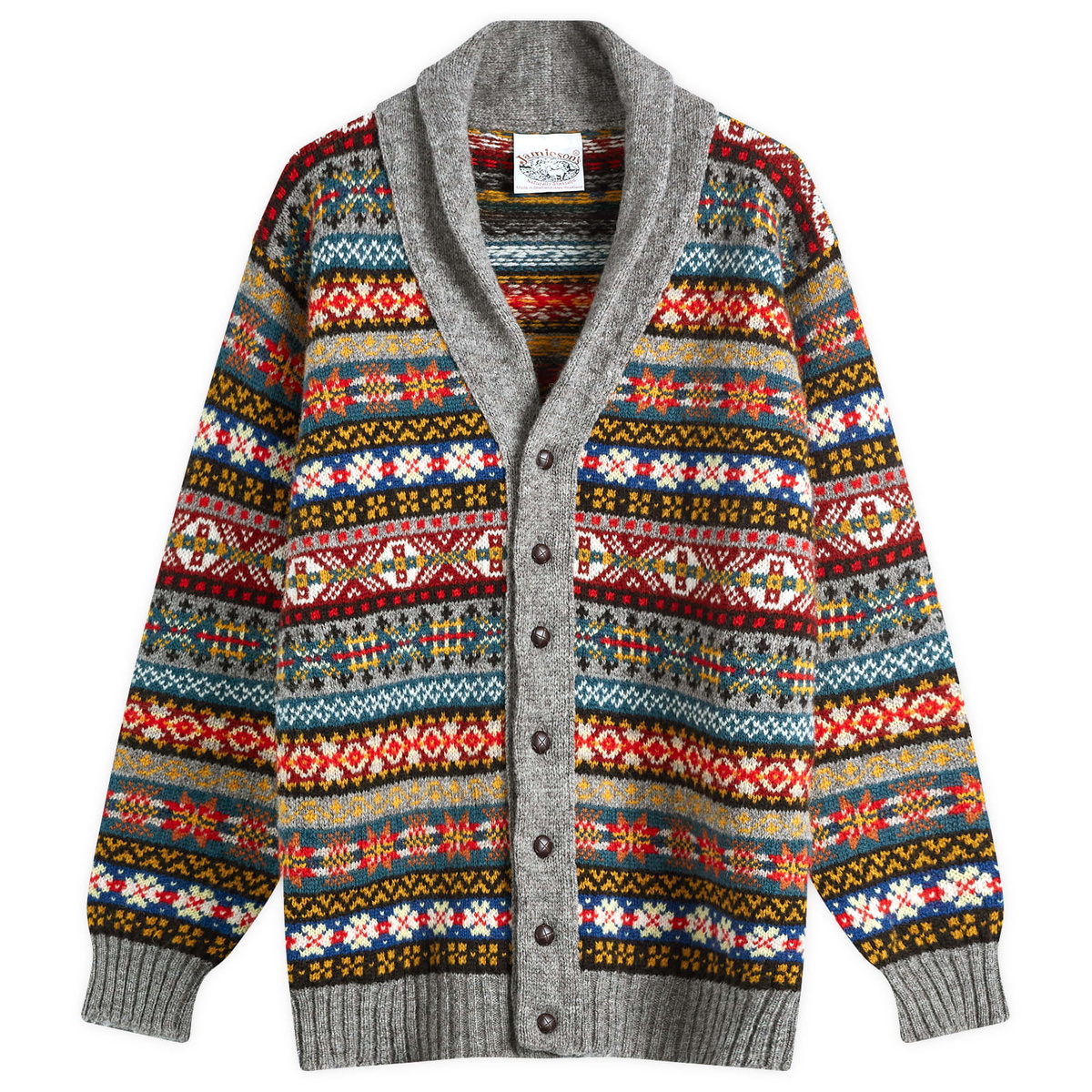 Jamison's shetland knit カーディガン Jamieson's of Shetland V-Neck Cardigan Jamieson's of Shetland