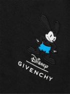 Givenchy - Disney Oswald Tapered Embroidered Cotton-Jersey Sweatpants - Black