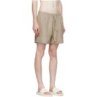 COMMAS Beige Linen Shorts