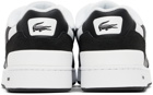 Lacoste White & Black T-Clip Leather Sneakers
