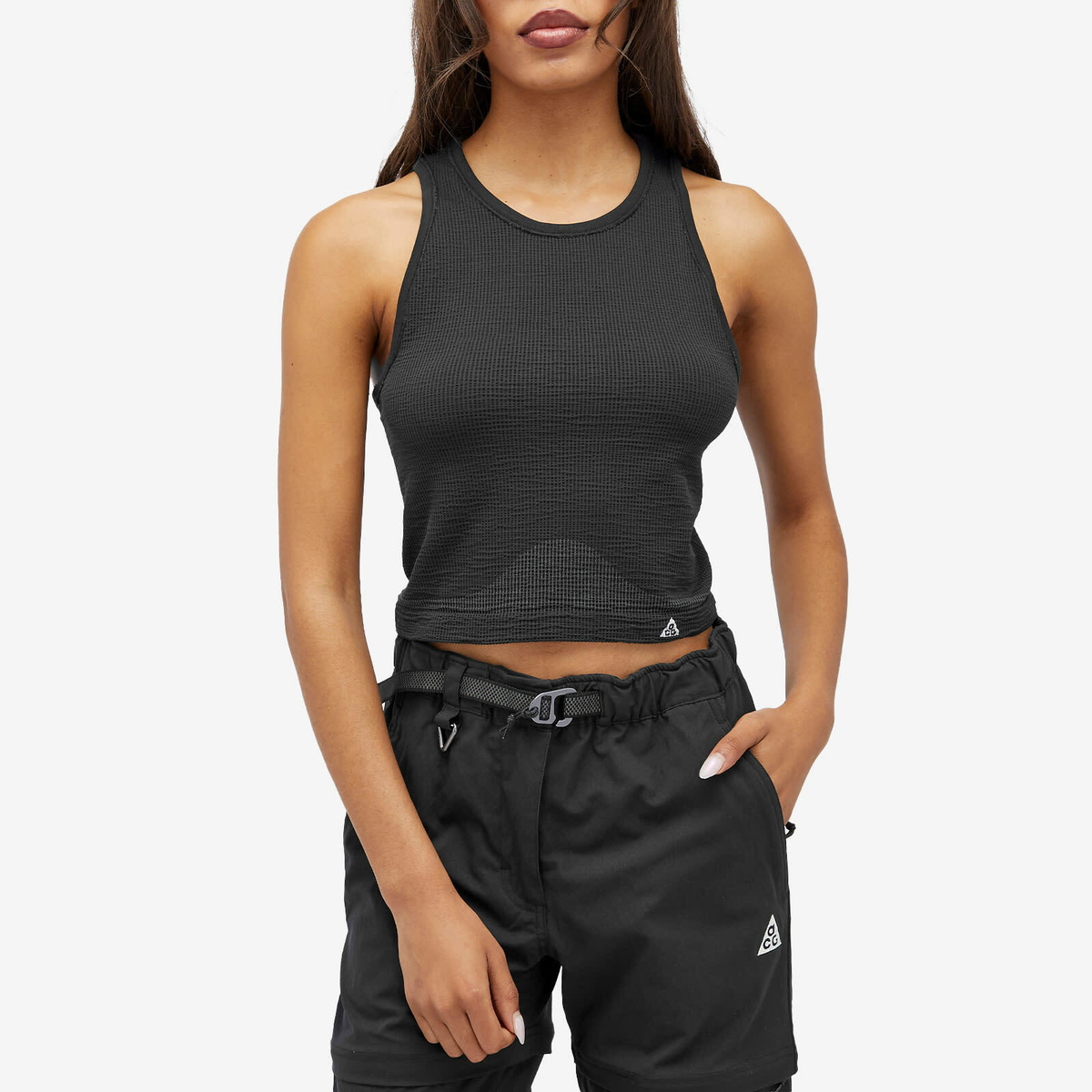 Nike Women's ACG DLTA BSLR Tank Top in Black/Anthracite Nike