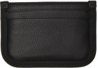 Kenzo Black Leather Courier Card Holder