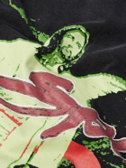 RRR123 - Jesus Sport Oversized Logo-Appliquéd Printed Cotton-Jersey T-Shirt - Black