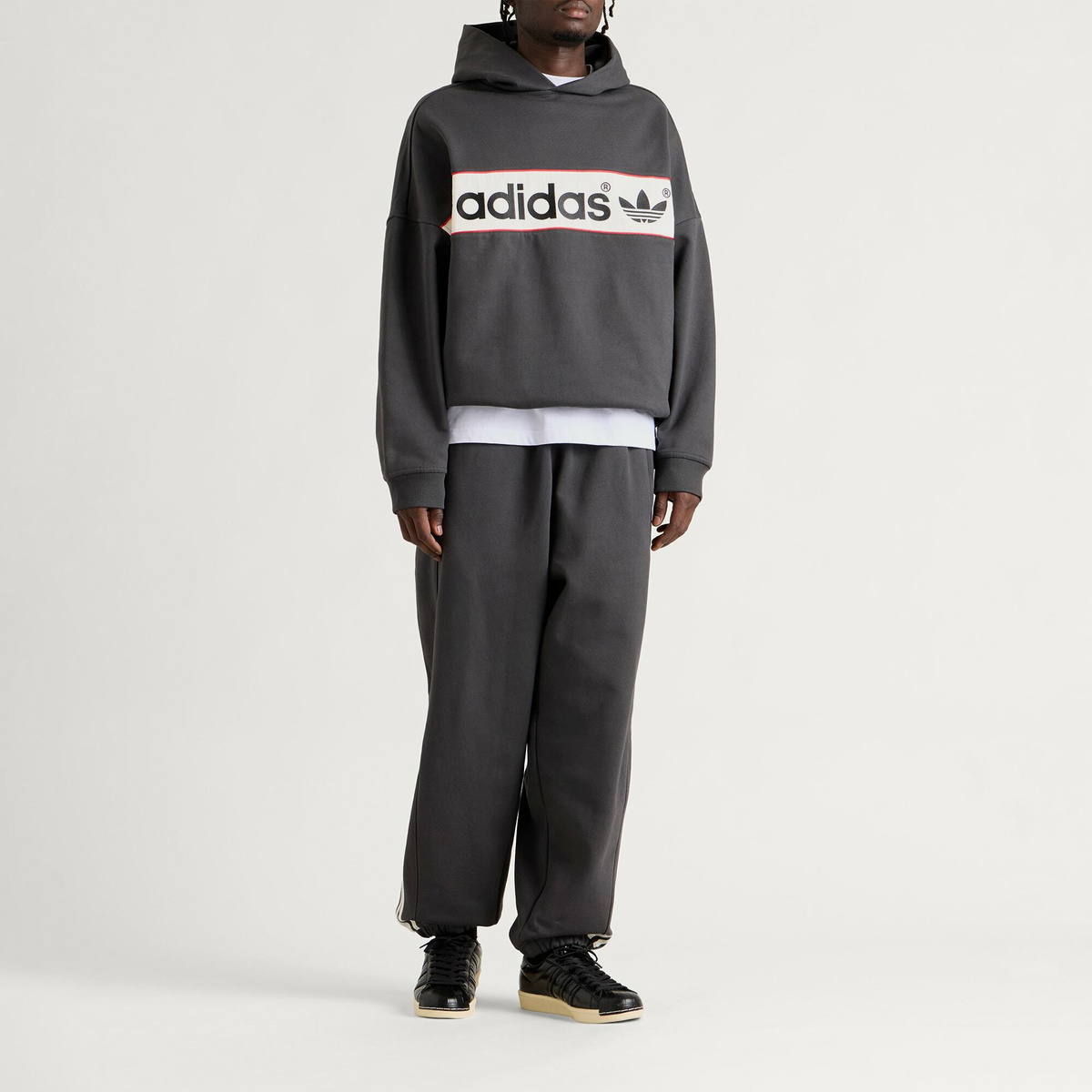 Adidas Men's Block Sweatpant in Utility Black