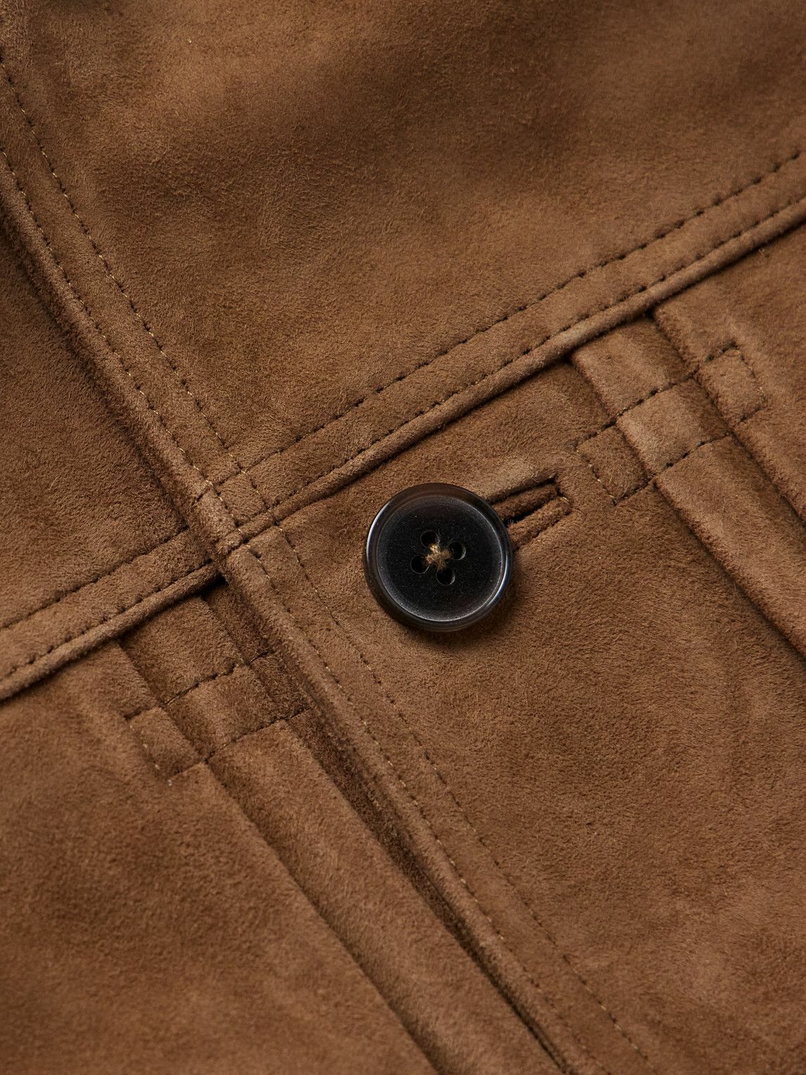 Officine Générale - Lazlo Suede Jacket - Brown