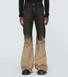 Rick Owens Bias bootcut cotton-blend jeans