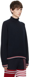 Thom Browne Navy Stripes Turtleneck