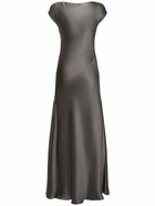 ALBERTA FERRETTI Satin Long Dress