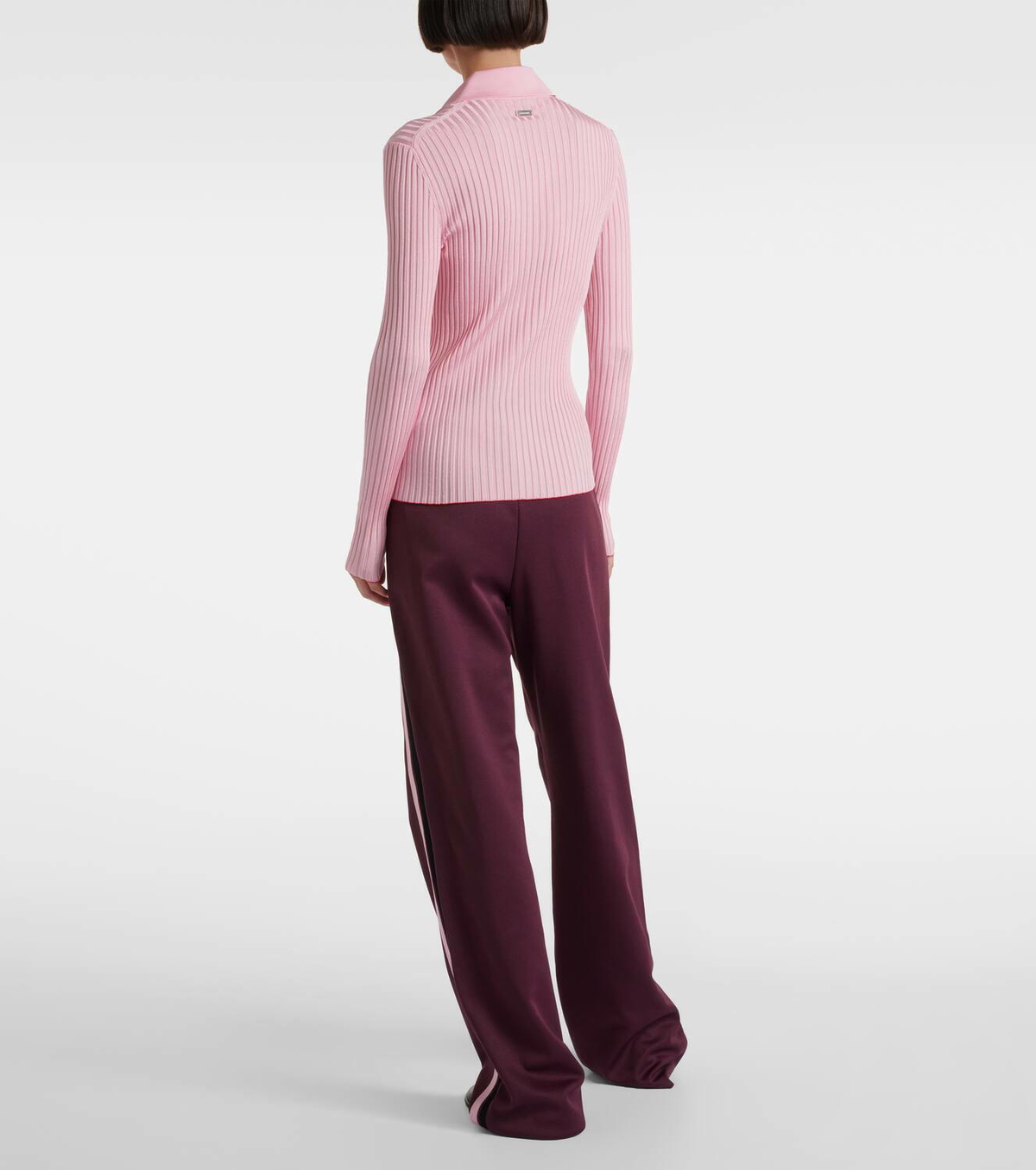Ferragamo Ribbed-knit polo sweater Salvatore Ferragamo Ferragamo Ribbed-knit polo sweater Salvatore Ferragamo