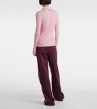 Ferragamo Ribbed-knit polo sweater