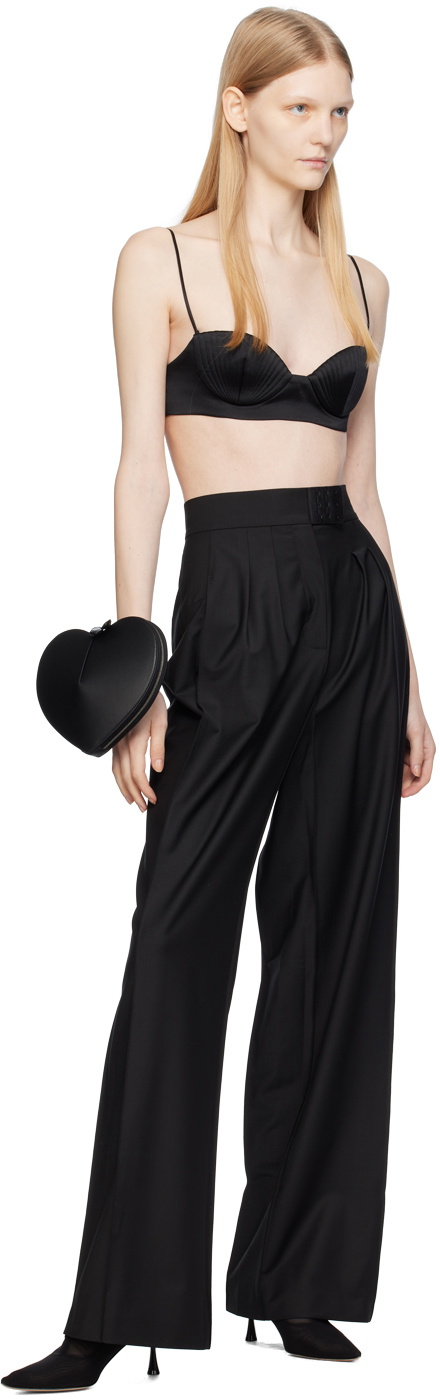 BEVZA Black Square Trousers