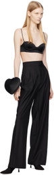 BEVZA Black Square Trousers