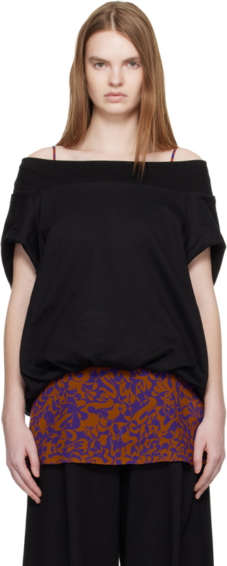 Photo: Dries Van Noten Black Cocoon Sweatshirt