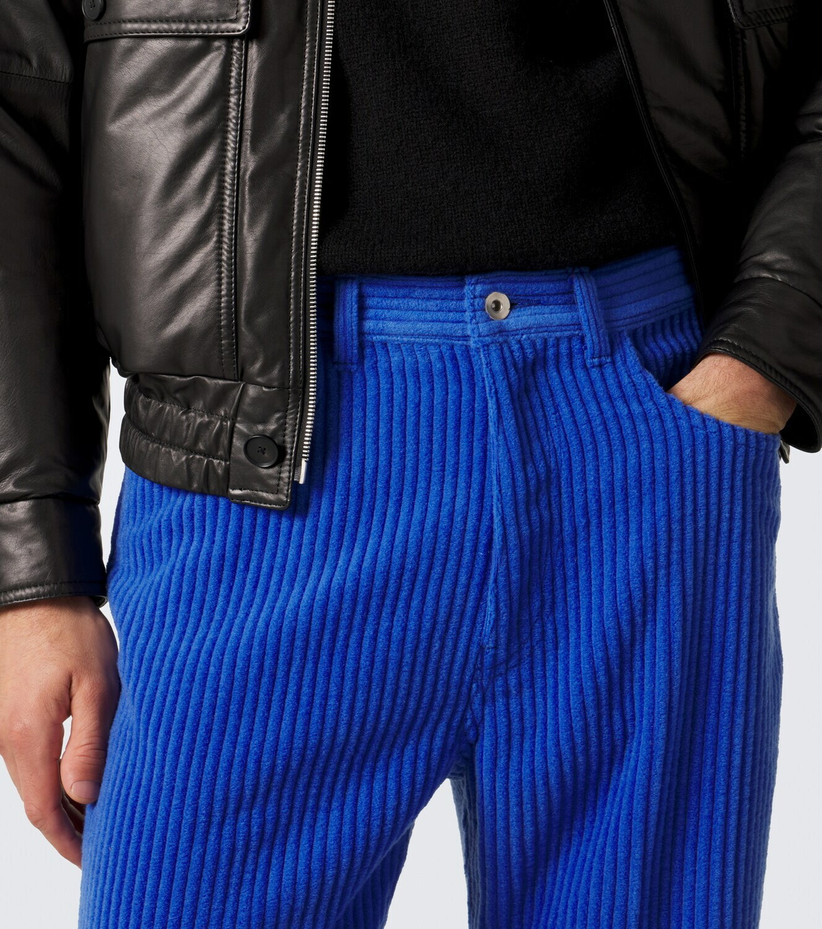 Auralee Wool and cashmere corduroy straight pants