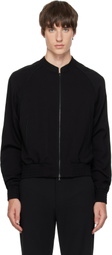 AARON ESH Black Varsity Jacket