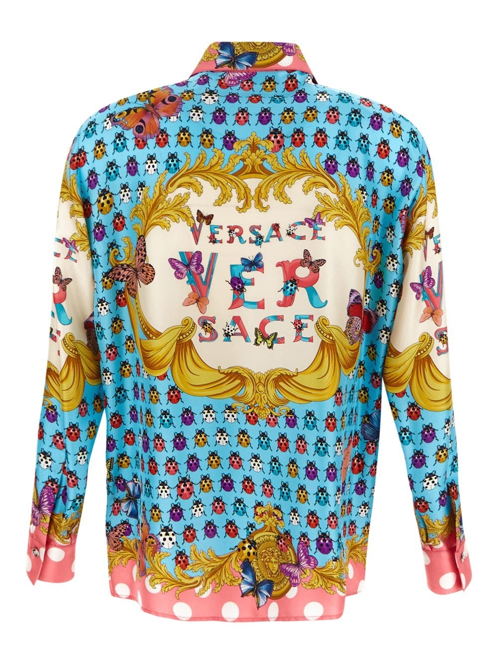 【関税＆送料込み】Versace Printed Shirtdress Versace Treasure Cover-Up Dress Print | VERSACE US