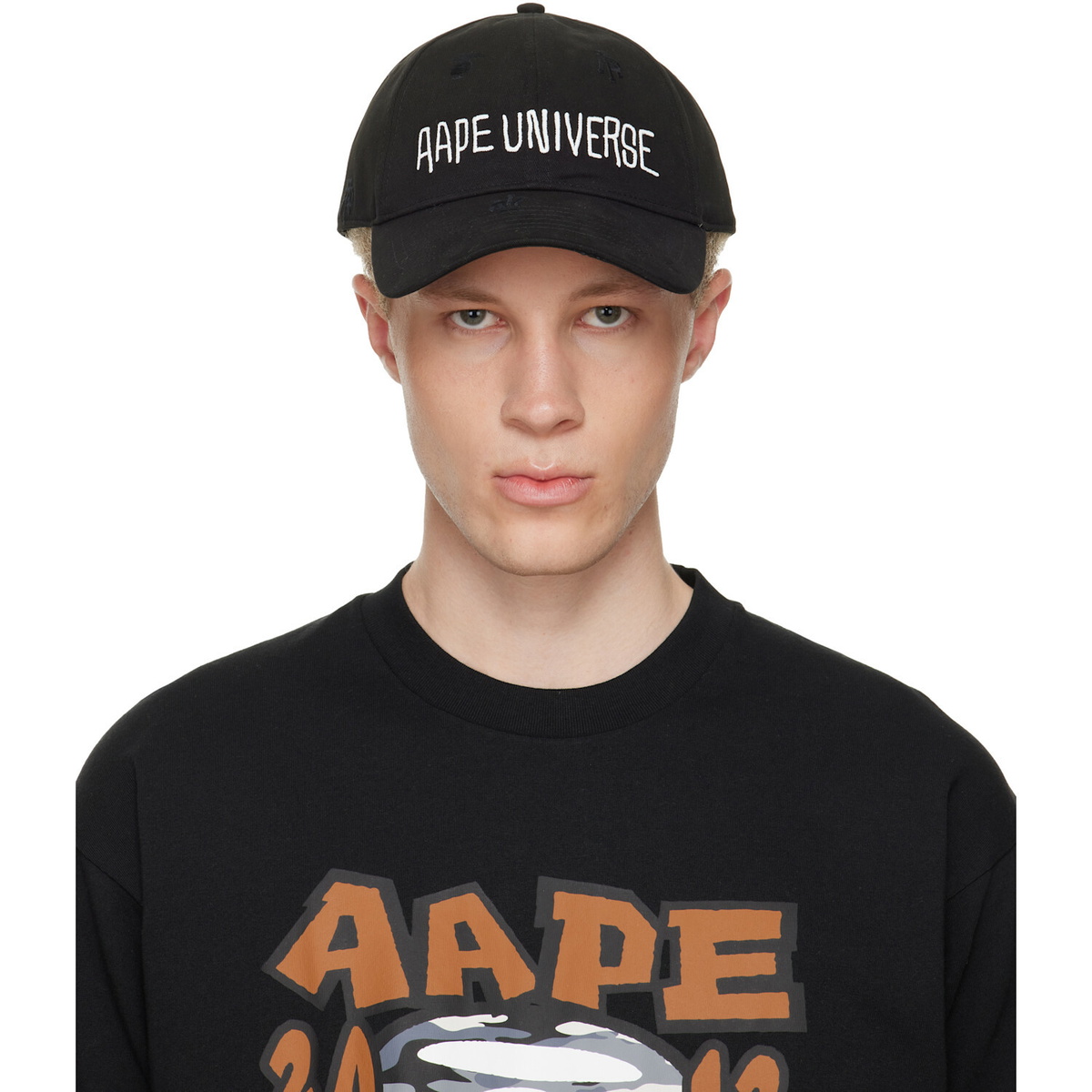 AAPE by A Bathing Ape Black AAPEUNVS Baseball Cap