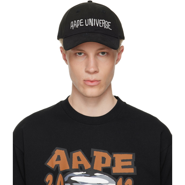 Photo: AAPE by A Bathing Ape Black AAPEUNVS Baseball Cap
