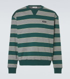 Miu Miu Striped cotton jersey sweatshirt
