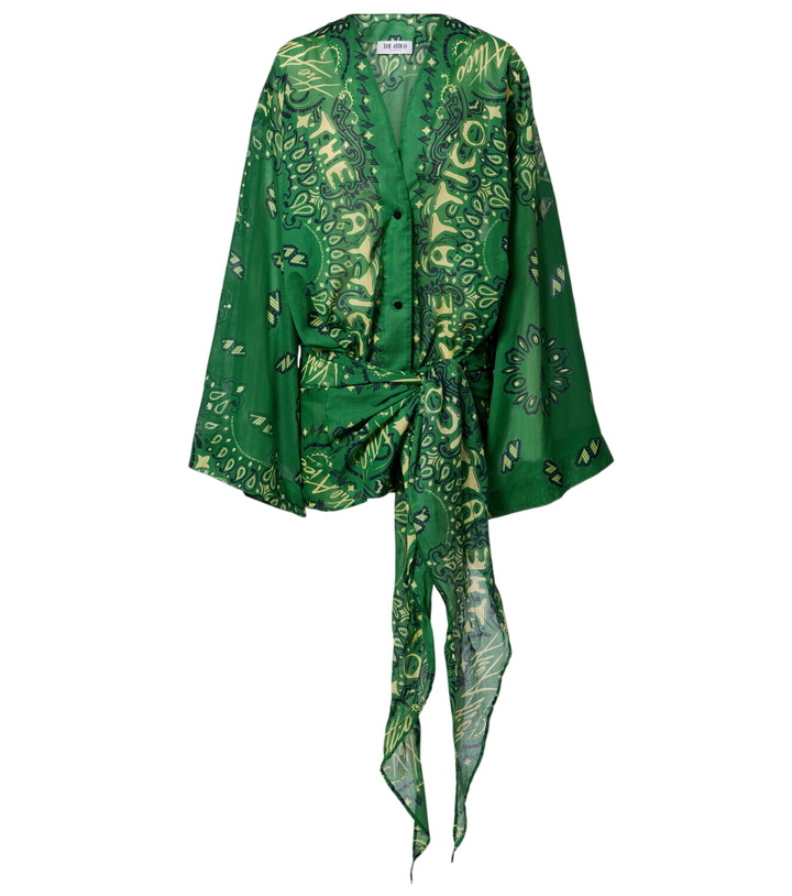 Photo: The Attico Bandana cotton muslin minidress
