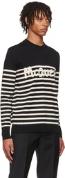 Alexander McQueen Black Graffiti Sweater