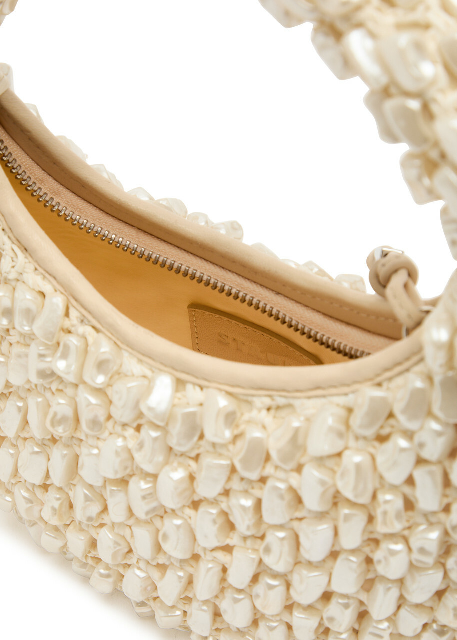 Staud Reef Bead-embellished Crochet top Handle bag - Cream - One Size