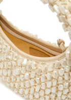 Staud Reef Bead-embellished Crochet top Handle bag - Cream - One Size