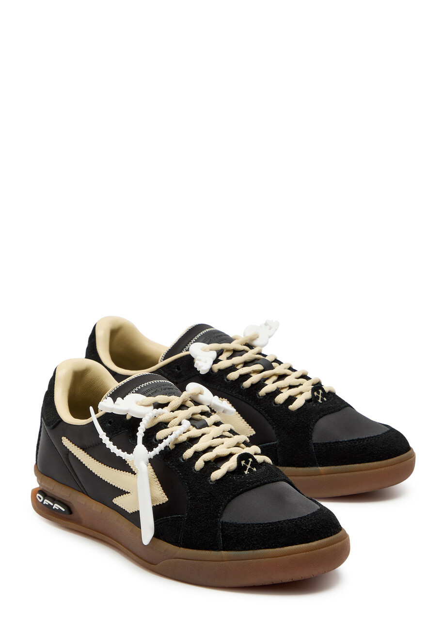 Off-white End Of Play Panelled Woven Sneakers Black