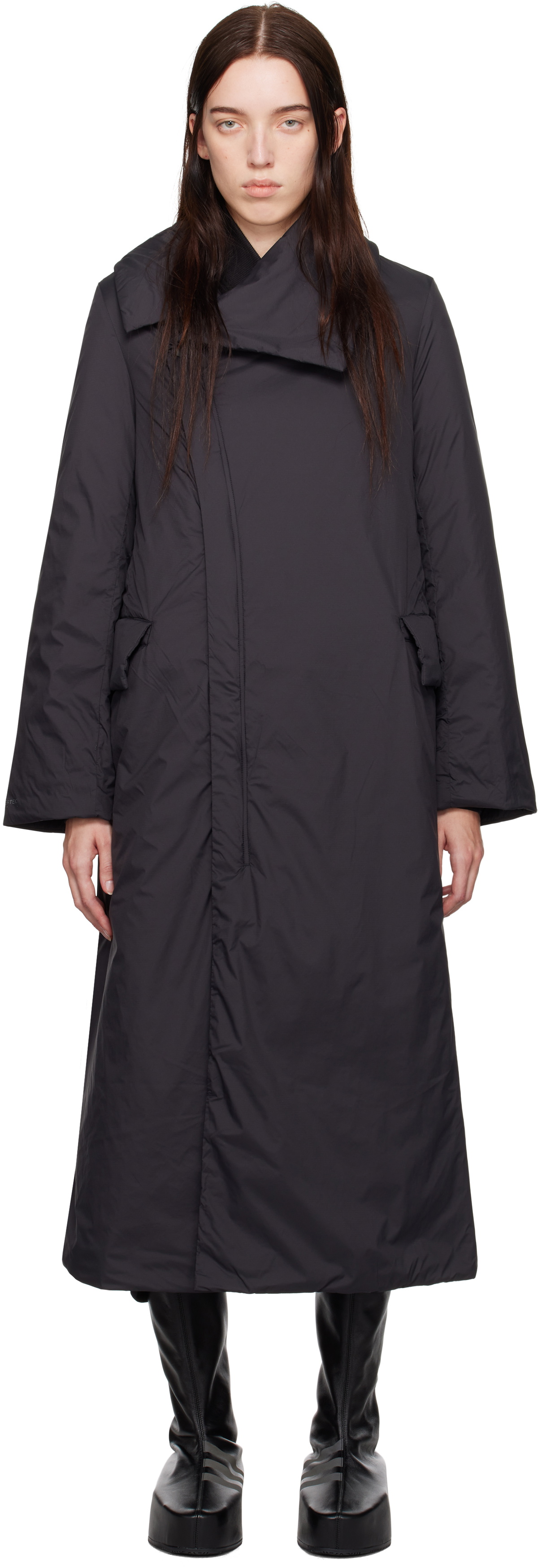 Y-3 Black Padded Coat