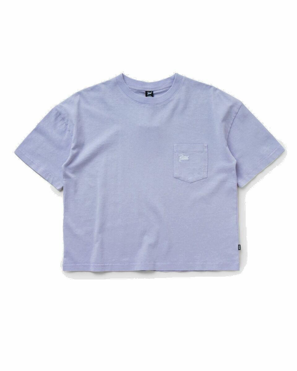 Photo: Patta Wmns Basic Boxy Pocket T Shirt Purple - Womens - Shortsleeves