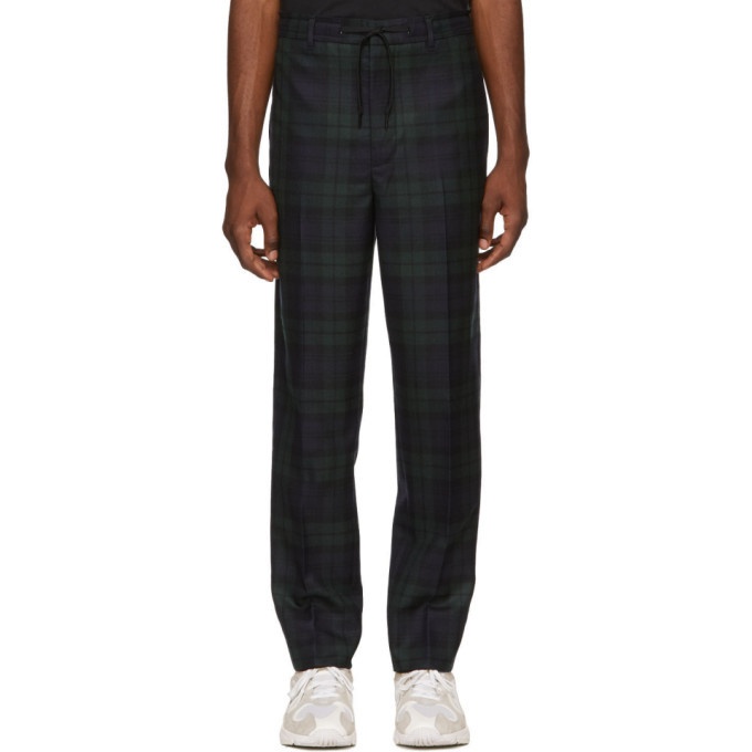 Photo: Alexander Wang Black Plaid Tailored Trousers